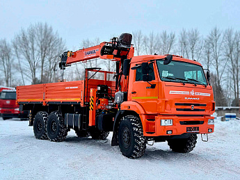 Бортовой КАМАЗ 43118 с КМУ HANGIL HGC976 (дв. Cummins,  сп/место)_0